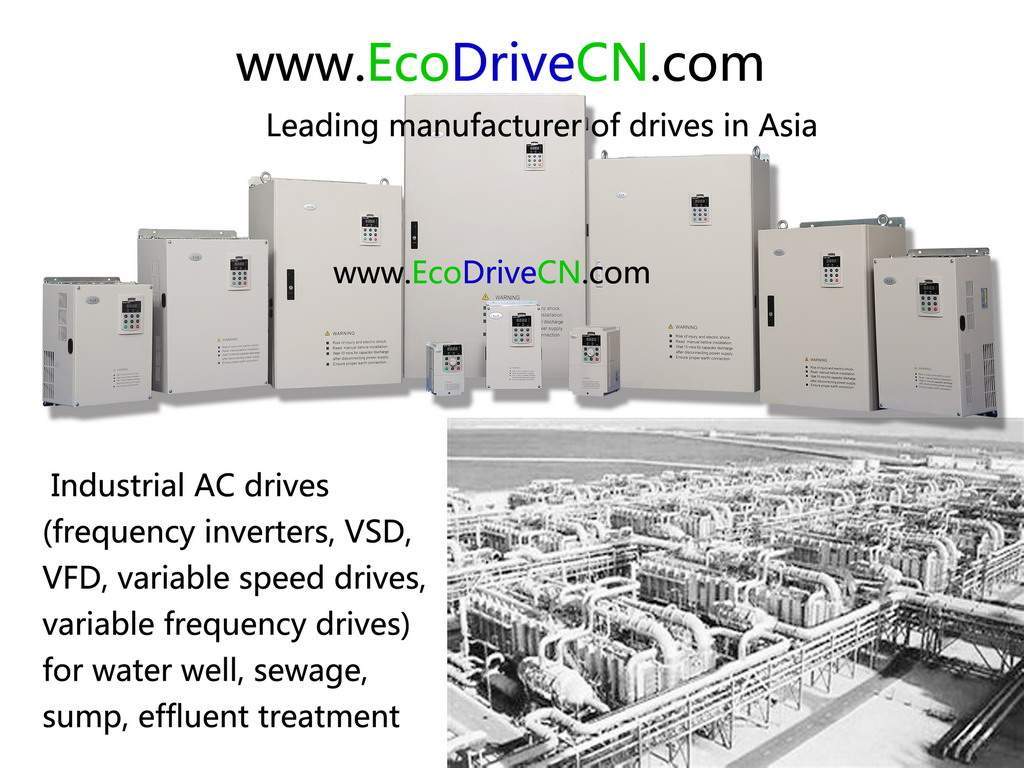 V&T EcoDriveCN® frequency inverters for water and sewage treatment