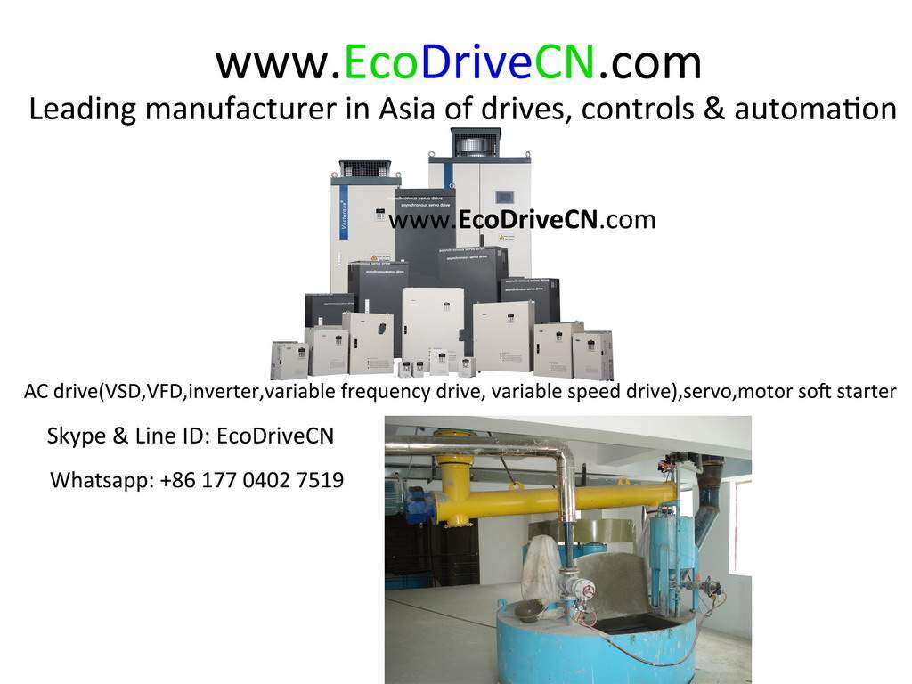 V&T EcoDriveCN® variable frequency drives for mixer