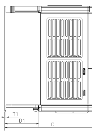 size of sensorless vector inverter