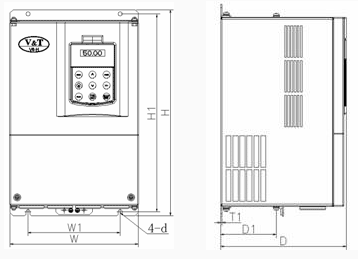 V6-H-M1 VFD size